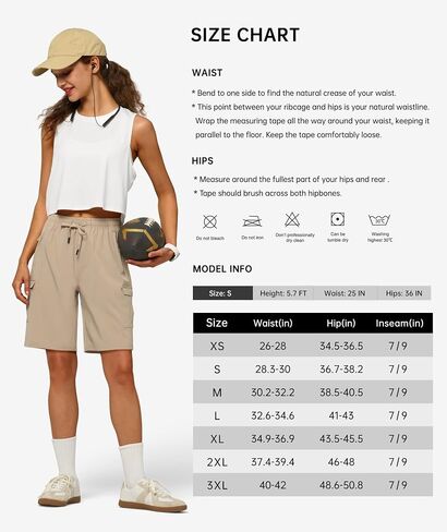 Women's 9" Hiking Shorts with 6 Pockets in Saudi Arabia
