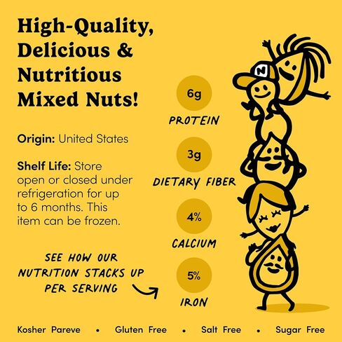 Nuts.com – Mixed Nuts in Shell – 2 Lb Bag, Healthy Snack Sampler, Includes Premium Walnuts, Almonds, Hazelnuts, Pecans & Brazil Nuts – Good Source of Protein, Fiber & Omega-3 in Saudi Arabia
