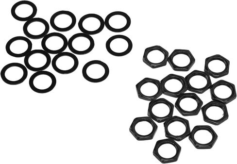 Drfeify 14pcs G3/8 NUTS METAL LAVA, Soft Connection for Guitar Bass (Black) in Saudi Arabia