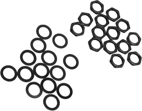 Drfeify 14pcs G3/8 NUTS METAL LAVA, Soft Connection for Guitar Bass (Black) in Saudi Arabia
