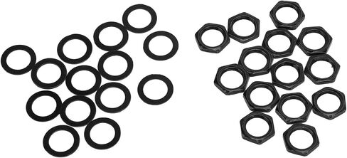 Drfeify 14pcs G3/8 NUTS METAL LAVA, Soft Connection for Guitar Bass (Black) in Saudi Arabia