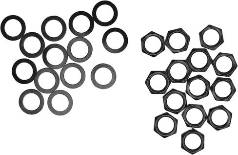 Drfeify 14pcs G3/8 NUTS METAL LAVA, Soft Connection for Guitar Bass (Black) in Saudi Arabia