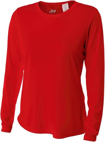 Red Women's Adult Large Long Sleeve Wicking Cool & Comfortable Shirt/Undershirt in Saudi Arabia