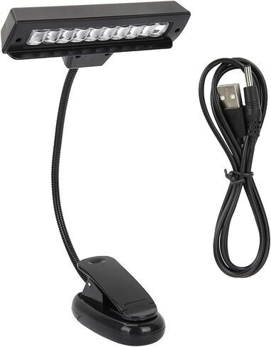 Music Stand Light, Portable Clip-on Position Adjustable LED Musician Lamp Reading Light for Music Stands Pianos Work Tables Desks Reading in Saudi Arabia