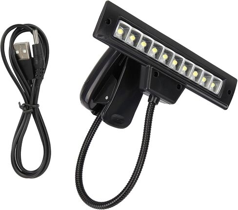 Music Stand Light, Portable Clip-on Position Adjustable LED Musician Lamp Reading Light for Music Stands Pianos Work Tables Desks Reading in Saudi Arabia