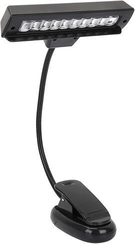 Music Stand Light, Portable Clip-on Position Adjustable LED Musician Lamp Reading Light for Music Stands Pianos Work Tables Desks Reading in Saudi Arabia