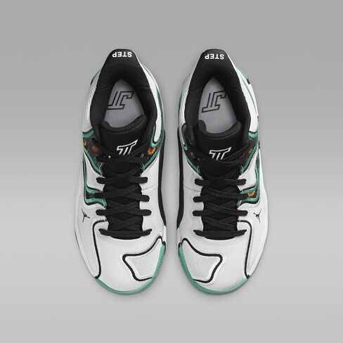 Tatum 3 Big Kids' Basketball Shoes (HF3136-103, White/Kinetic Green/Black) in Saudi Arabia