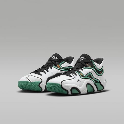 Tatum 3 Big Kids' Basketball Shoes (HF3136-103, White/Kinetic Green/Black) in Saudi Arabia