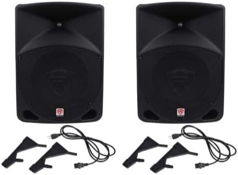 Rockville Pair Power Gig RPG10 10" Powered Active 1200 Watt 2-Way DJ PA Speakers in Saudi Arabia