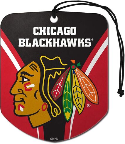 FANMATS NHL - Chicago Blackhawks Air Freshener 2-pk 2.75" x 3.5" -"Native American Logo2 in Saudi Arabia