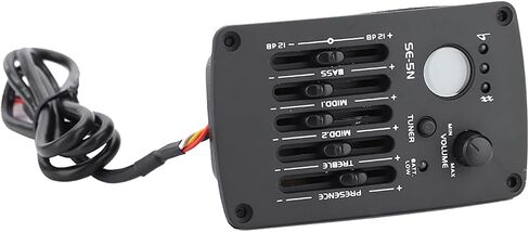 Acoustic Guitar Tuner, 5 Band EQ Equalizer, Precision Tuning, Easy Installation, Battery Compartment Design for Professional Musicians, Guitar Enthusiasts, Students, Stage Performa in Saudi Arabia