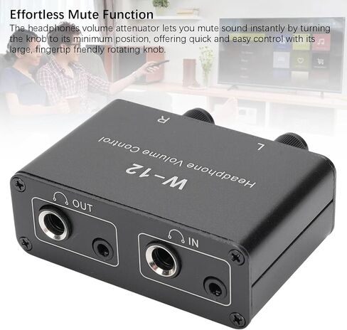 3.5mm 6.35mm Stereo Volume Controller, Audio Volume Control Attenuator, 1/4 Inch 1/8 Inch Inline Volume Control Headphones Volume Attenuator for Interference Isolation in Saudi Arabia