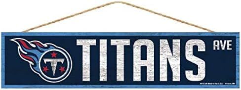 Wincraft NFL Tennessee Titans SignWood Avenue Design, Team Color, 4x17 in Saudi Arabia