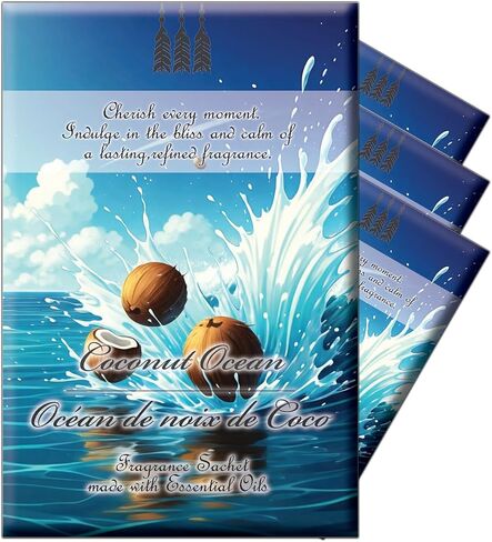 أكياس معطرة ياسمين (4 عبوات)-30 جرام لكل منها-عطر طازج طويل الأمد للأدراج والخزائن والسيارات والطيران-حزم مزيل الروائح السرية in Saudi Arabia