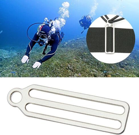 Scubas Diving Slide Fixing Buckle Stoppers Dive Weight Belts Slide Keeper Webbing Harness Belts Retainers in Saudi Arabia