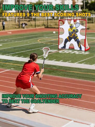 Lacrosse Goal Target, 6 x 6 Feet Lacrosse Shooting Target for Net, Lacrosse Training Equipment for Shooting Practice in Saudi Arabia