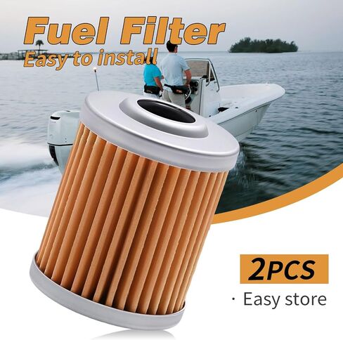 2PCS 16901ZY3003 Fuel Filter Elements, Replacement for Honda BF90 B115 BF130 BF135 BF115 BF175 BF200 BF225, Replaces 16901-ZY3-003 in Saudi Arabia