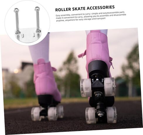 SUPVOX Roller Skate Hardware Accessories 4pcs Universal Skate Base Plates Ice Skate Wheels Roller Skating Shoes Bracket Shockproof for Indoor/Outdoor Skating in Saudi Arabia