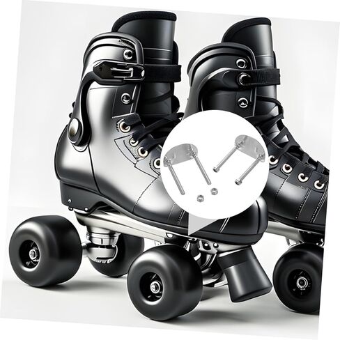 SUPVOX Roller Skate Hardware Accessories 4pcs Universal Skate Base Plates Ice Skate Wheels Roller Skating Shoes Bracket Shockproof for Indoor/Outdoor Skating in Saudi Arabia