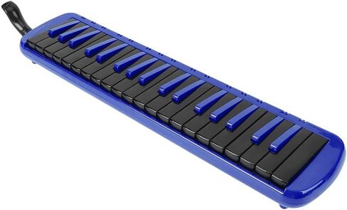 Melodica, 37 Key Melodica Blowpipe Wind Musical Instrument Suitable for Beginner Practice + Bag F37s(Blue) in Saudi Arabia