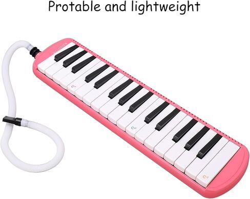 32 Keys Melodica, Portable Mouth Piano Tone Organ with Mouthpiece Musical Education Instrument for Begginers () in Saudi Arabia