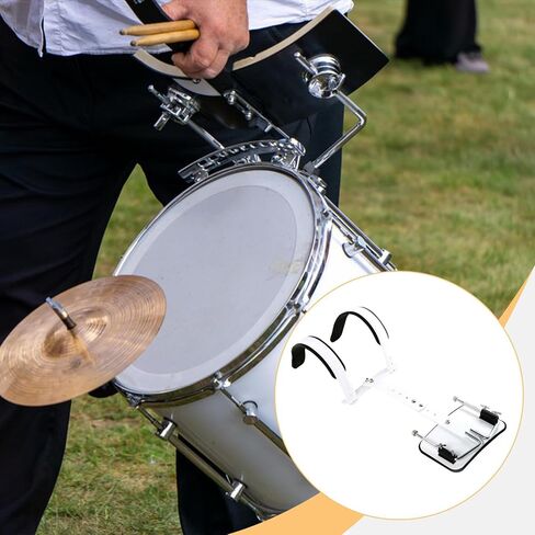 Snare Drum Carrier Bass Drum Shoulder Strap Harness Adjustable Height Easy to Install Accessory, for Big Drum in Saudi Arabia