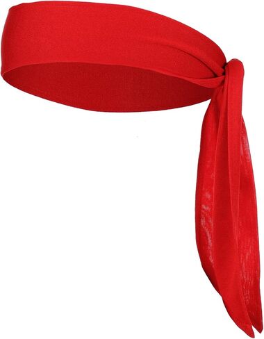 Karate Headband, 2 Pcs Ninja Headband, Tie Headbands for Women, Men, Sports, Running, Tennis, Yoga, and Soccer (Black & Blue) in Kuwait