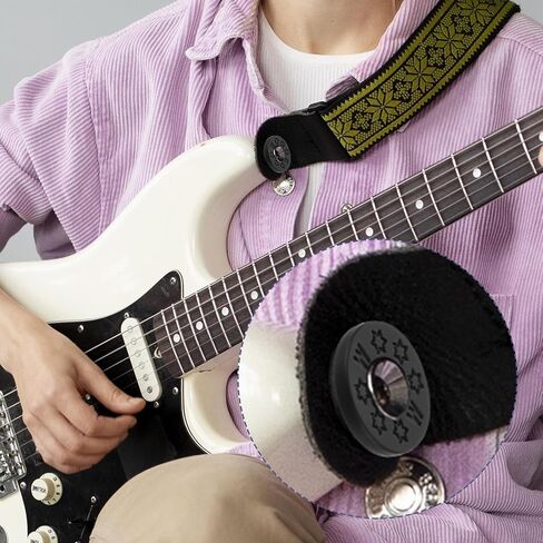 SHENLIU 12Pcs Guitar Strap Lock, Silicone Strap Locks, Guitars Straps Holder Straps Locks Electric Guitars, Guitar Button for Protector No Modifications or Hardware in Saudi Arabia
