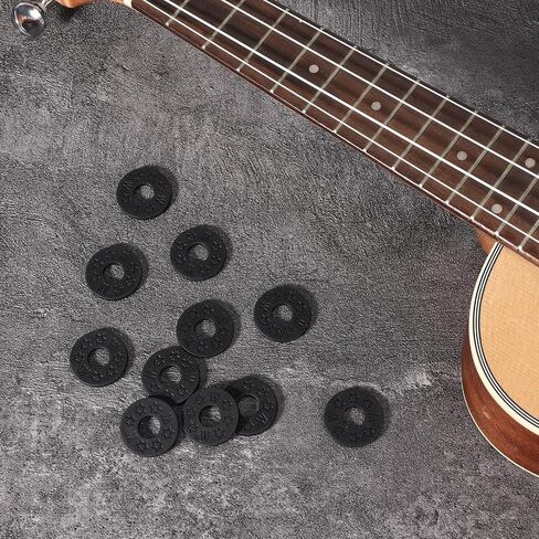 SHENLIU 12Pcs Guitar Strap Lock, Silicone Strap Locks, Guitars Straps Holder Straps Locks Electric Guitars, Guitar Button for Protector No Modifications or Hardware in Saudi Arabia