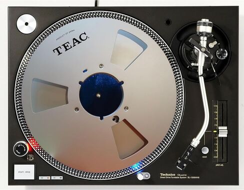 DJ Reel to Reel #2 Scratch Pad 1200 Vinyl Memorabilia 12" inch Slip Mat Turntable Slipmat DJ Platter Pad x1 in Saudi Arabia