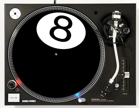 DJ زوج واحد 8 كرات #1 وسادات خدش البلياردو 1200 تذكارات الفينيل 12 بوصة زلة حصيرة القرص الدوار Slipmat DJ طبق الوسادة x2 in Saudi Arabia