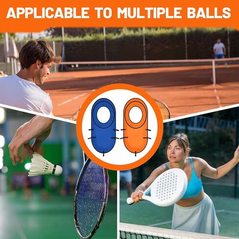 2pcs Large Pop up Tennis Targets Detachable Training Rings 600d Oxford Cloth Tennis Serve Training Aid with Carry Bag, Blue/Orange in Saudi Arabia