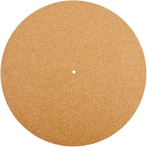 CRASPIRE 2Pcs Cork Turntable Mat Support 11.9in Vinyl LP Record Player 3mm Thick Brown Anti-Slip Anti-Static Slipmats Flat Round Protective Platter Mats Damped Resonance Cleaner Audio Output Home in Kuwait