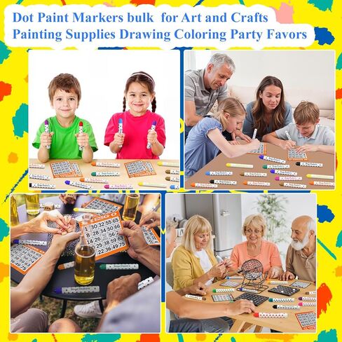 مجموعة من 60 قطعة من أقلام التلوين المنقطة من بينجو مجموعة متنوعة من الألوان من لوازم البنغو في 12 لونًا من أقلام الطلاء المنقطة للحرف اليدوية ومستلزمات الرسم الفنية وتلوين الرسم in Kuwait