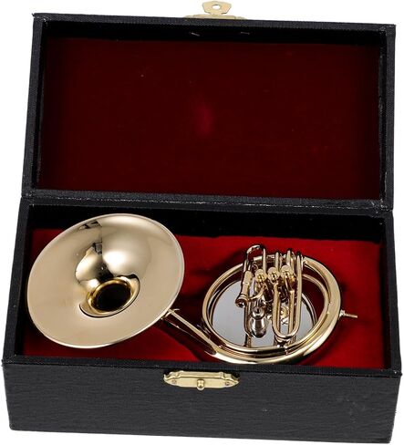 HANABASS 1 Set Musical Instrument Model Miniature Realistic Small Sousaphone Delicate Tuba Model Tuba Instrument Musical Instruments Mini Musical Instrument 24k Gold Plated Copper Golden in Saudi Arabia