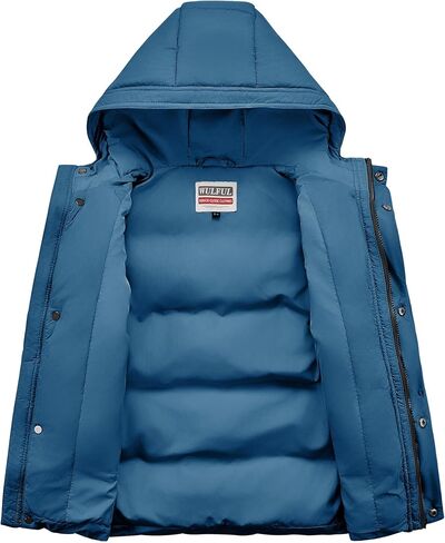 WULFUL Kids Boy's Winter Coat Hooded Puffer Windbreaker Warm Cotton Jacket Parka Down Outdoor Coats in Saudi Arabia