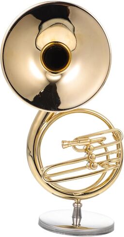 BESPORTBLE Unique Realistic Sousaphone Instrument Model Miniature Gold Desktop Decoration in Saudi Arabia