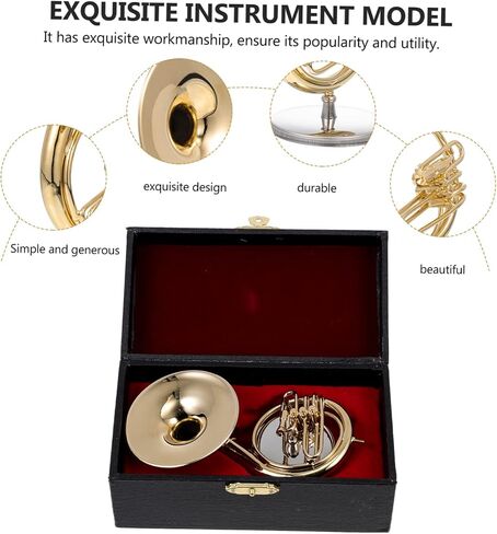 BESPORTBLE Unique Realistic Sousaphone Instrument Model Miniature Gold Desktop Decoration in Saudi Arabia
