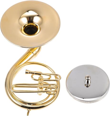 VANZACK 1 Set Realistic Sousaphone Model Adornment Miniature Instrument Decor with Stand Unique Desktop Musical Decoration for Home Cafe in Saudi Arabia