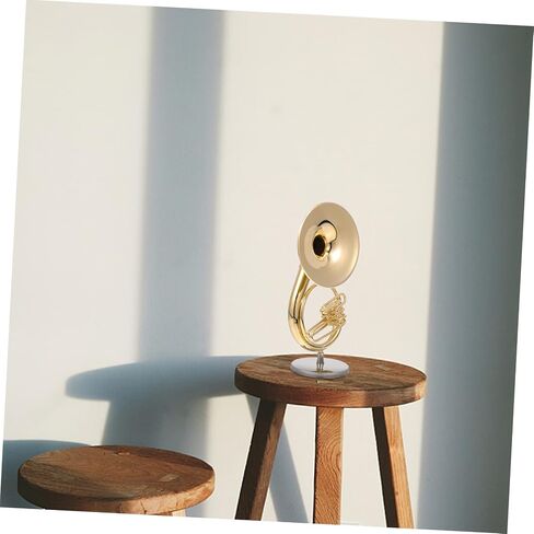 VANZACK 1 Set Realistic Sousaphone Model Adornment Miniature Instrument Decor with Stand Unique Desktop Musical Decoration for Home Cafe in Saudi Arabia