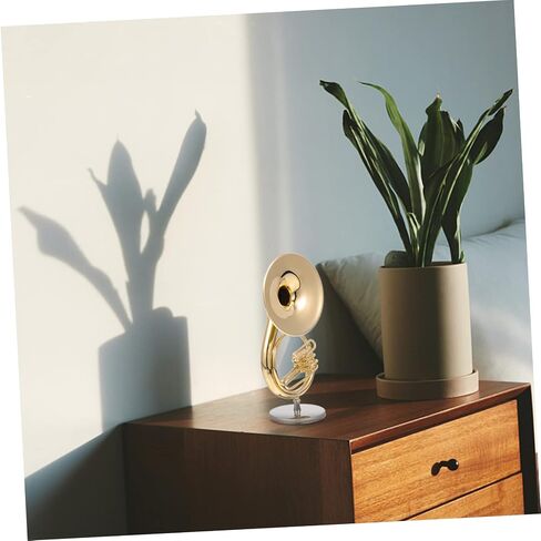 VANZACK 1 Set Realistic Sousaphone Model Adornment Miniature Instrument Decor with Stand Unique Desktop Musical Decoration for Home Cafe in Saudi Arabia