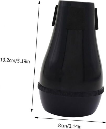 Professional Tenor Trombone Mute Abs Semi-closed Silencer Accessory for Quiet Practice Lightweight Dark-colored Trombone Dampener for Sound Attenuation and Easy Random Color in Saudi Arabia