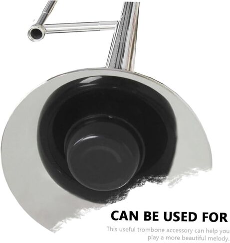 Professional Tenor Trombone Mute Abs Semi-closed Silencer Accessory for Quiet Practice Lightweight Dark-colored Trombone Dampener for Sound Attenuation and Easy Random Color in Saudi Arabia
