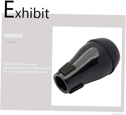 Alipis Portable Trombone Mute Abs Material Noise Dampener Accessory Lightweight Practice Silencer for Alto Tenor Trombones Easy to Install Black Random Color in Saudi Arabia