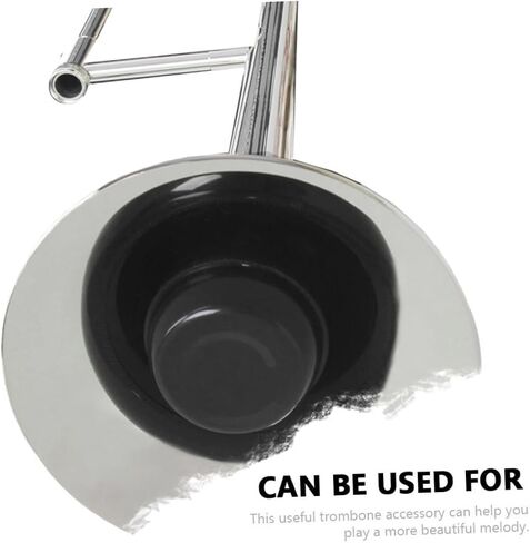 Alipis Portable Trombone Mute Abs Material Noise Dampener Accessory Lightweight Practice Silencer for Alto Tenor Trombones Easy to Install Black Random Color in Saudi Arabia