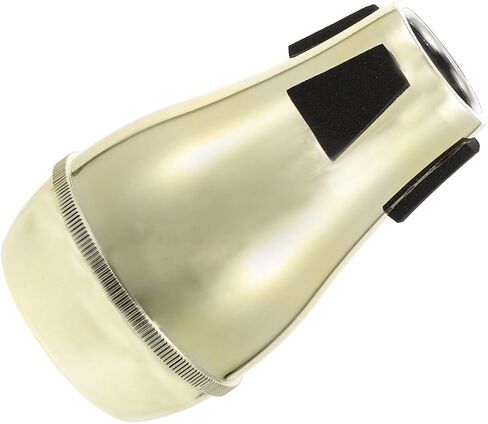 أداة احترافية لتقليل الضوضاء من مادة Tenor Trombone كتم الصوت شبه مغلقة للتحكم في جودة الصوت، سهلة التركيب، ملحق موسيقي باللون الذهبي للاعبي الترومبون والطلاب in Saudi Arabia