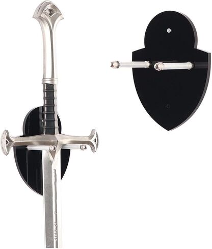 Yosoo Health Gear Stable and sturdy design, Wall Hanging Sword Rack Showcase, Acrylic Sword Stand for Game Rooms, Offices, Garages, Ideal for Swords, Axes in Saudi Arabia