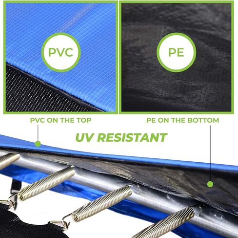 Pure Fun Trampoline Frame Pad Spring Cover Replacement, Universal 5.5"- 7" Springs in Saudi Arabia
