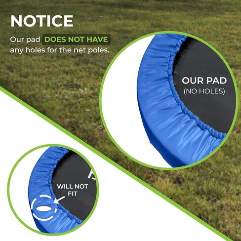 Pure Fun Trampoline Frame Pad Spring Cover Replacement, Universal 5.5"- 7" Springs in Saudi Arabia