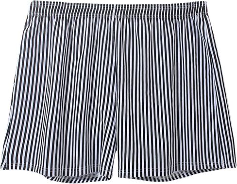 Men's Boxer Briefs - Cotton Soft Breathable Boxer Shorts for Men, Lounge & Sleep Pants, Striped Loose Fit Underwear (M-3XL) in Saudi Arabia